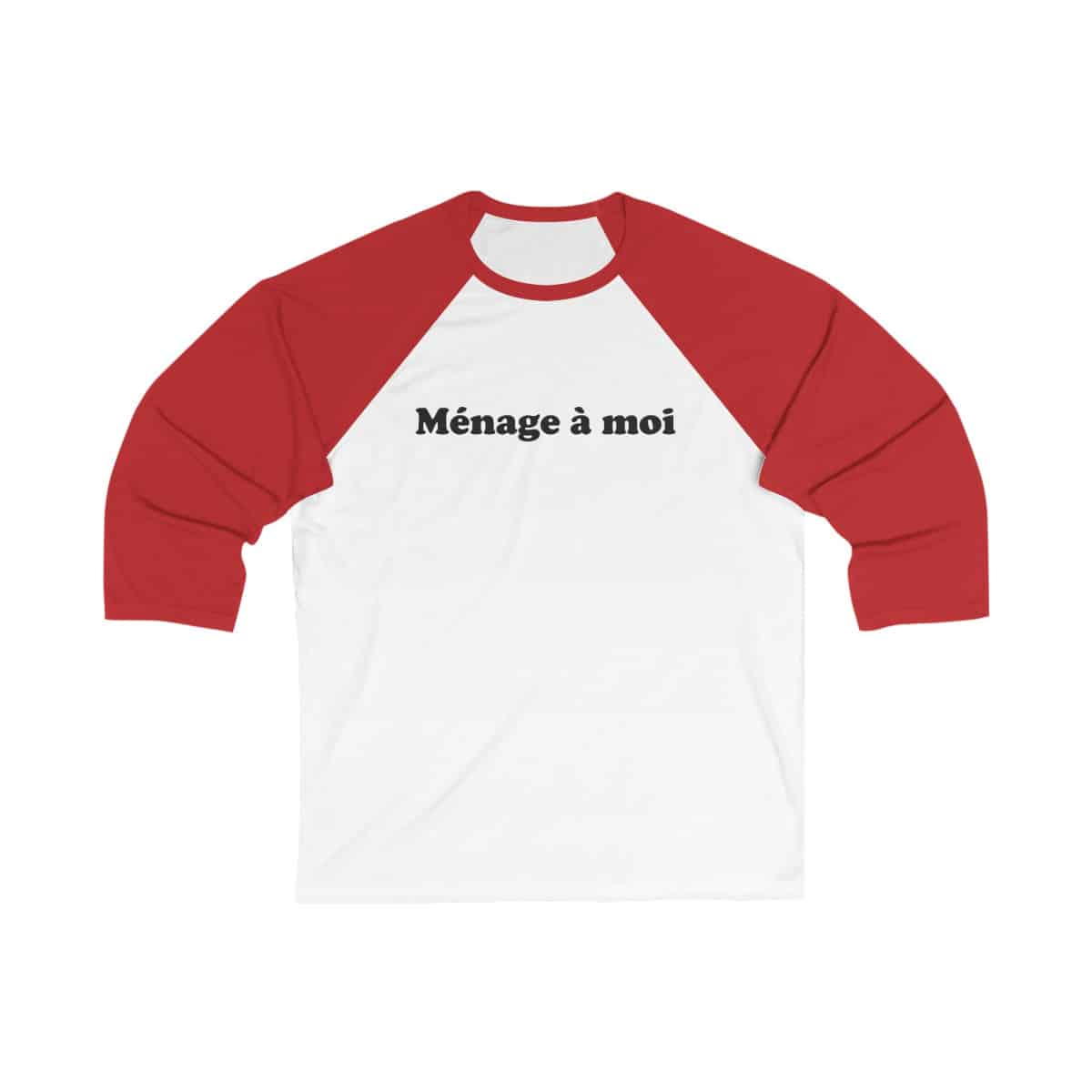 "Ménage à Moi" Unisex 3/4 Sleeve Baseball Tee