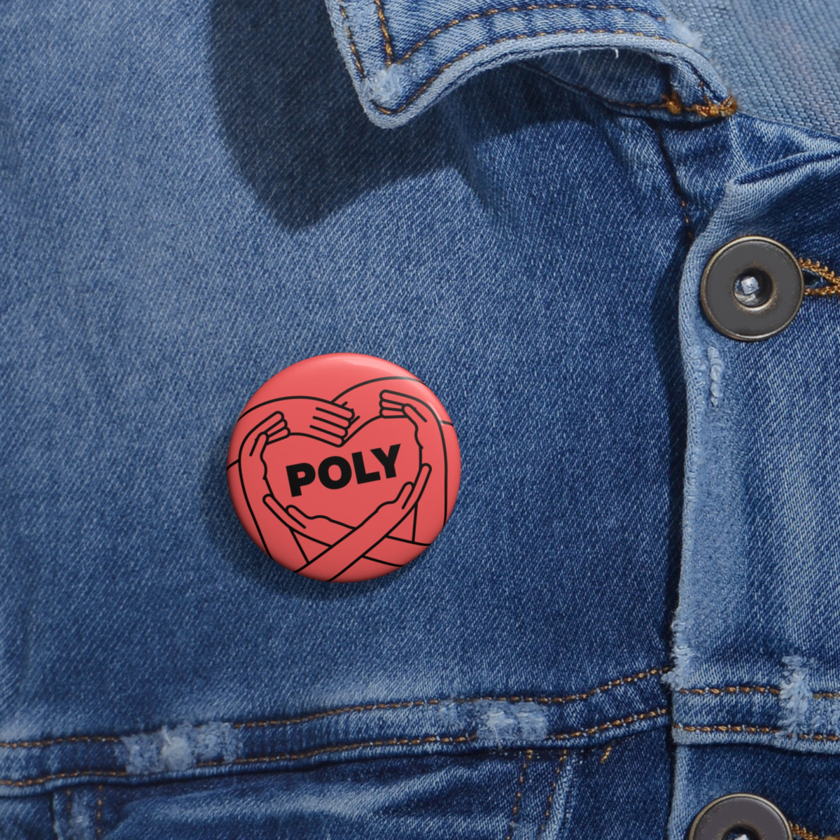 "Poly" Pin Buttons