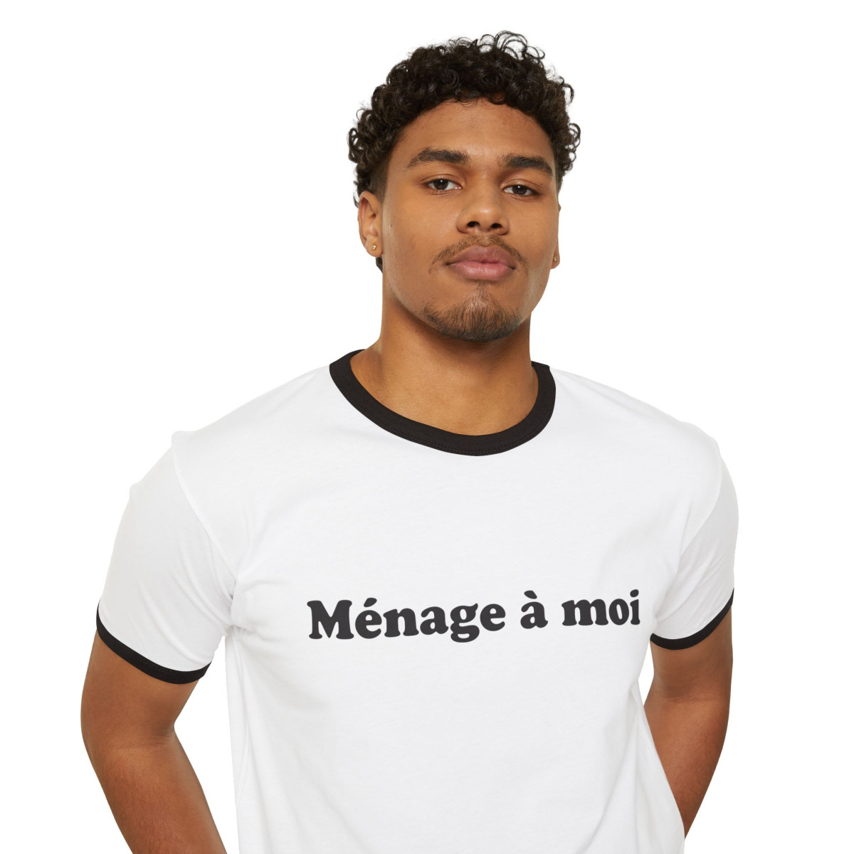 "Ménage à moi" Unisex Ringer tee - Image 5