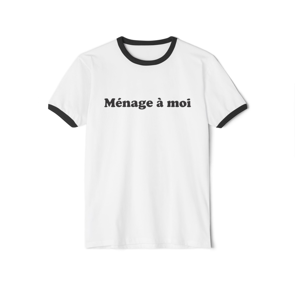 "Ménage à moi" Unisex Ringer tee - Image 4