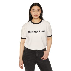 "Ménage à moi" Unisex Ringer tee